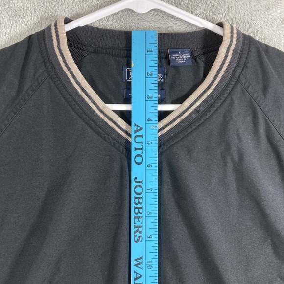 PGA Tour Windbreaker Jacket Adult Large Black Golf Pullover Zip Off Long Sleeves - Picture 10 of 16